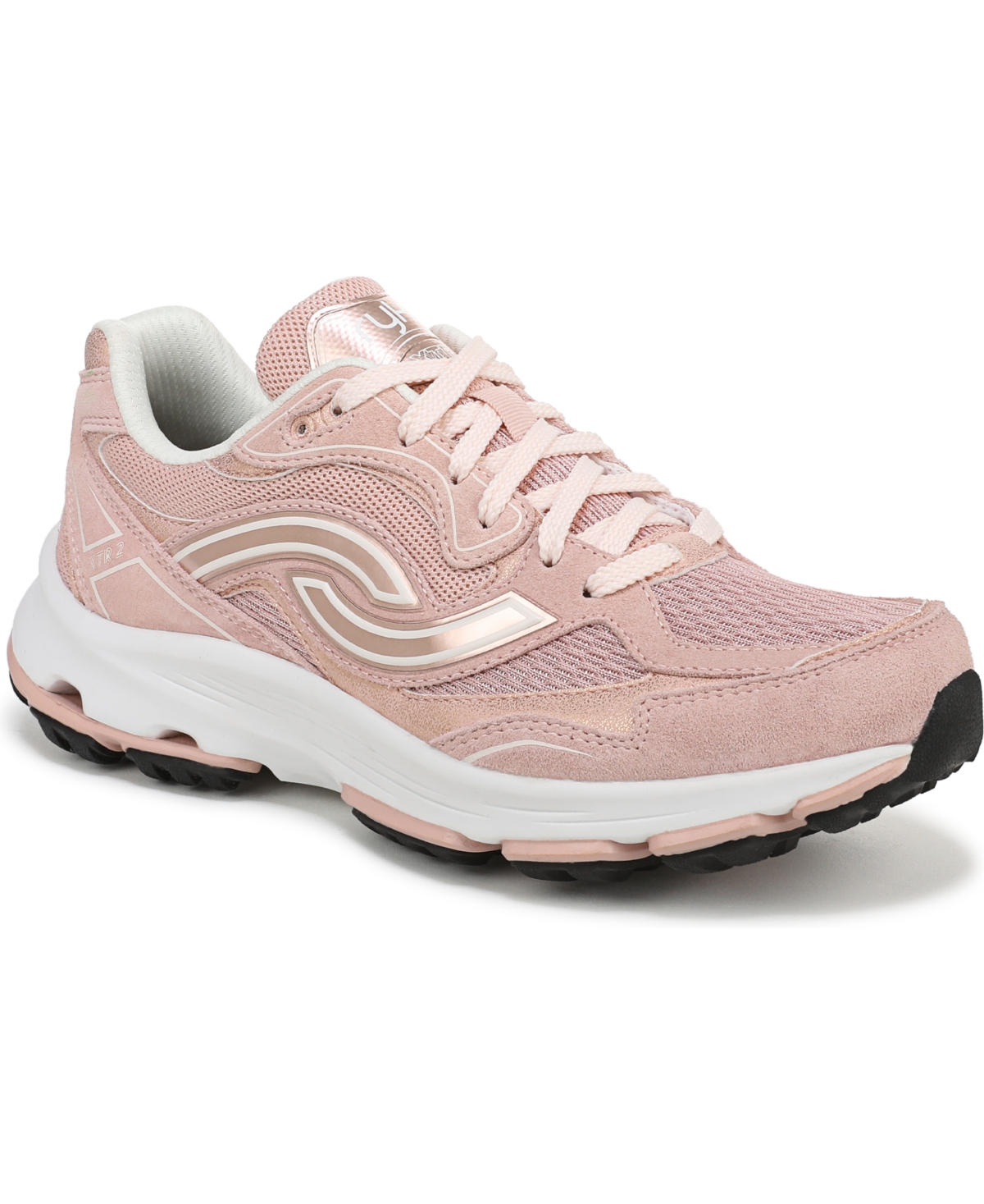 Women's Devotion X Tr 2 Trail Walking Sneakers - Dusty Peach Suede/Mesh