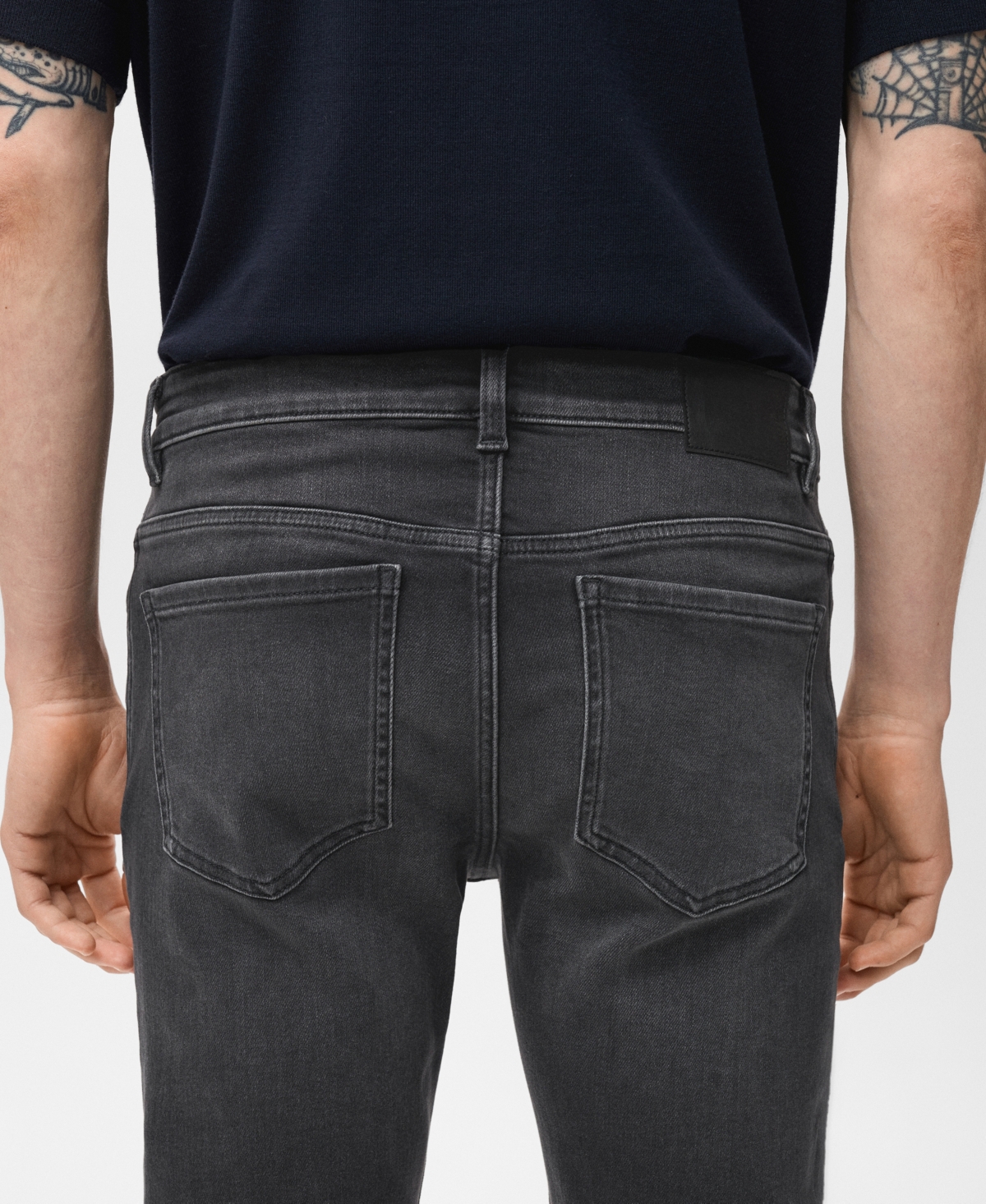 Mango Jude Skinny Jeans In Gray