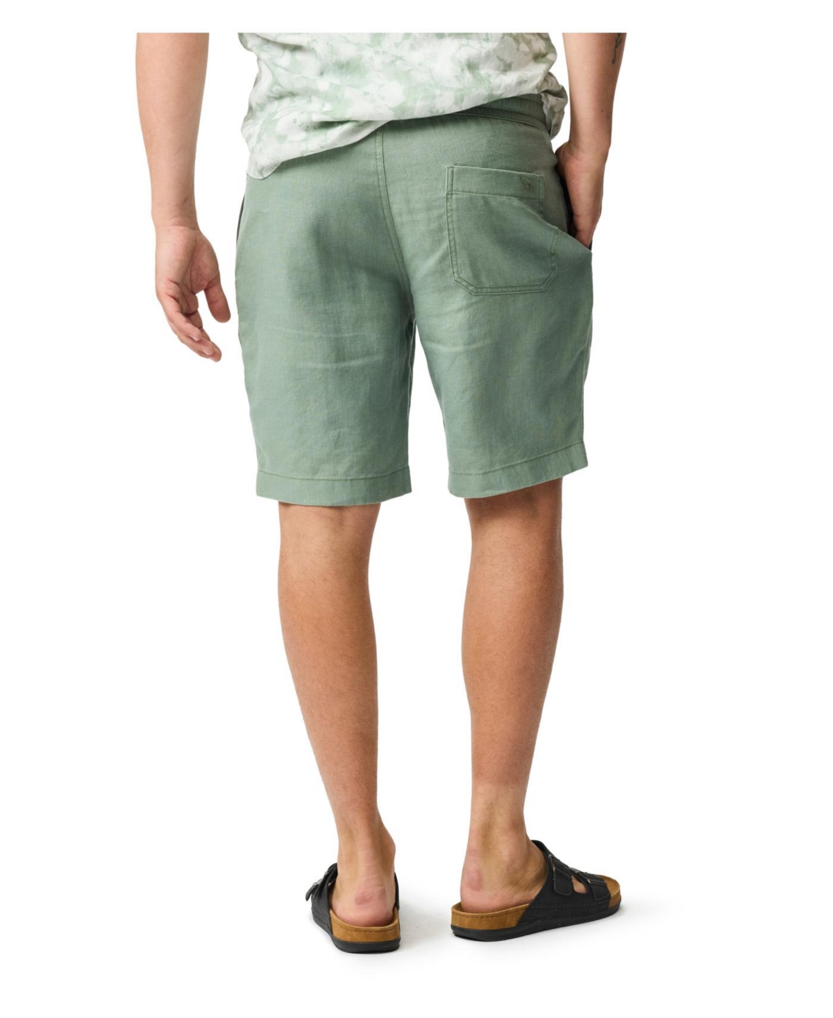 Rodd & Gunn Linen 9 Resort Shorts In Green