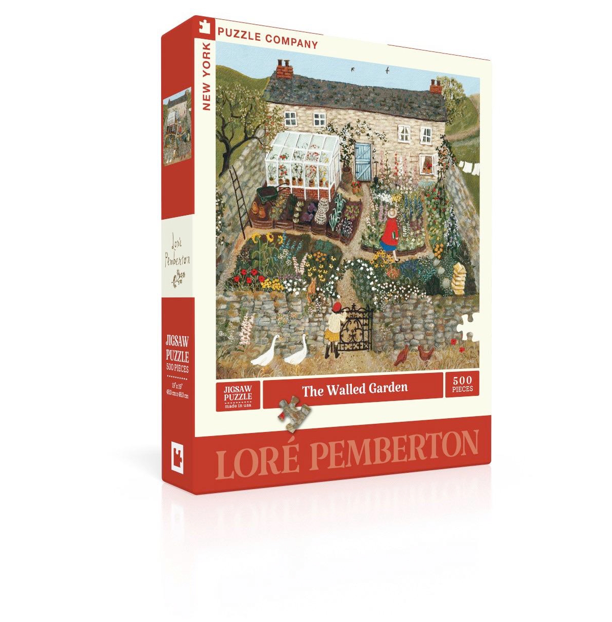 New York Puzzle Company The Walled Garden 500 Piece Puzzle