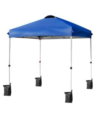 x 6.6 Feet Outdoor Pop-up Canopy Tent with Roller Bag