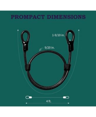 Cable Lock，Guliffen 4 ft. Steel Cable with Looped Ends, Heavy Duty Anti Theft Bike Lock Cablefor Motorcycle, Jet Skis, Grill,Gate, and Fence