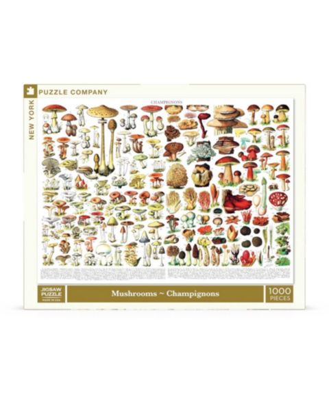 Детский пазл New York Puzzle Company Mushrooms Champignons 1000-Piece Puzzle, Ages 14+