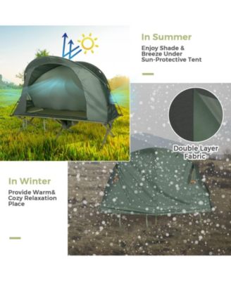 Cot Elevated Compact Tent Set with External Cover