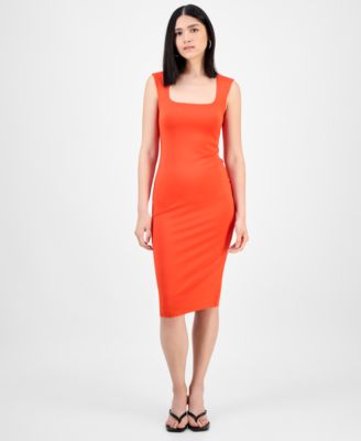Bar III - Women's Scoop Tank Sleeveless Midi Dress