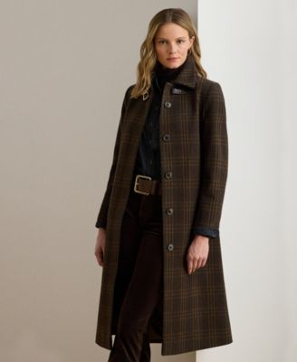 Women's Belted Single-Breasted Wool Coat