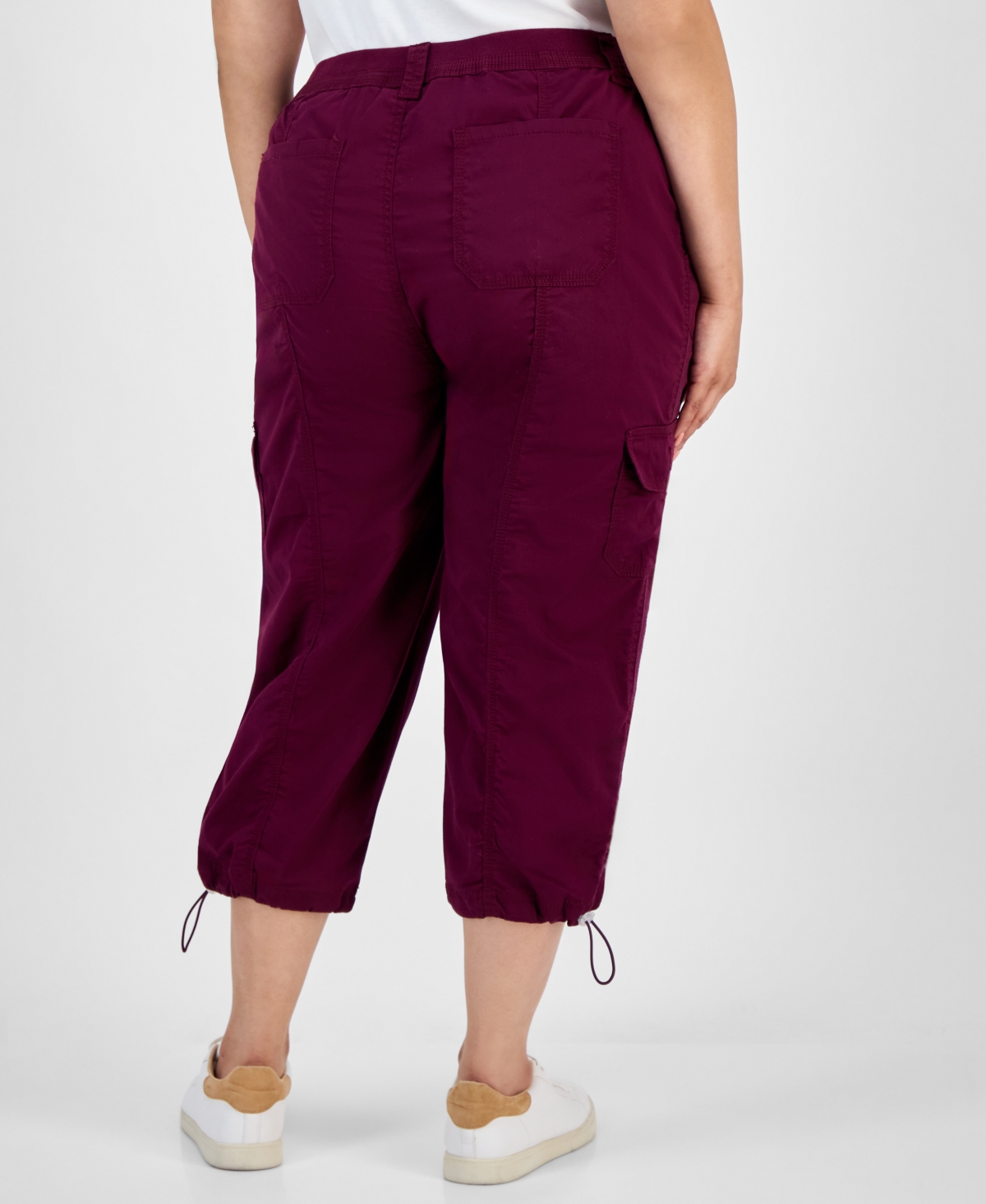 Style & Co Plus Size Cargo Capri Pants, Exclusively At Macy's In Multi
