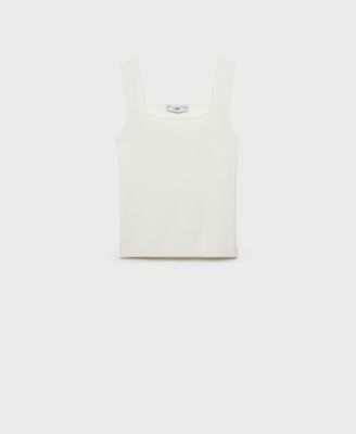 Women's Low Neckline Fine-Knit Top