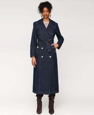 Women's Double-Breasted Belted Trench Coat