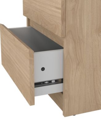 19.49" High 2 Drawer Nightstand