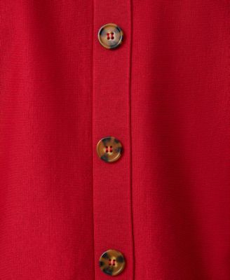 Women's Boatneck Button-Back Dolman-Sleeve Sweater