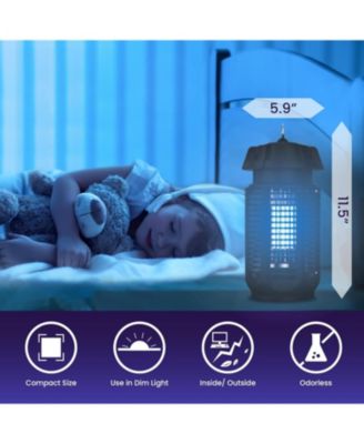 Electric Bug Zapper, Waterproof Outdoor & Indoor Insect Killer with Switch: 4000V Powerful Grid