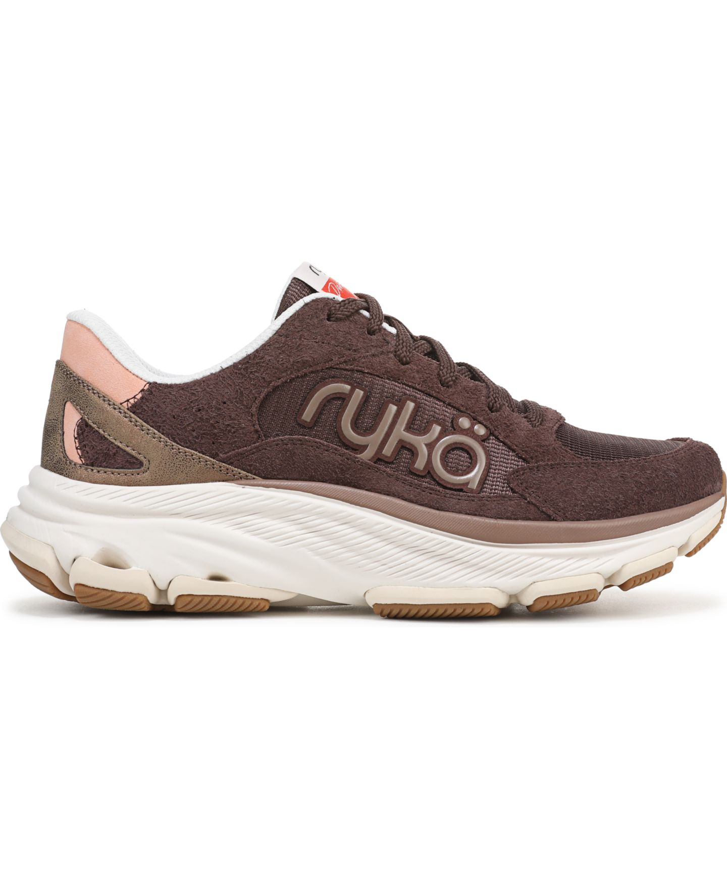 Женские кроссовки Ryka Devotion X Max Classic Walking, цвет: Коричневый сетчатый / Замшевый — фото 2