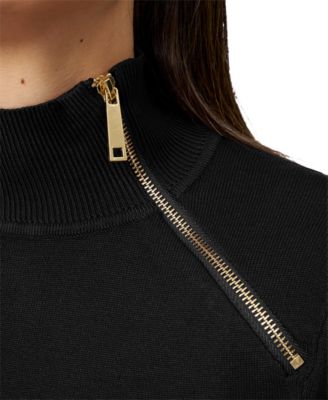 Women's Mock-Neck Side-Zip Sweater 
