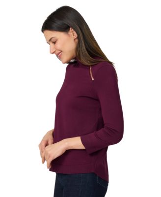 Women's Mock-Neck Side-Zip Sweater 
