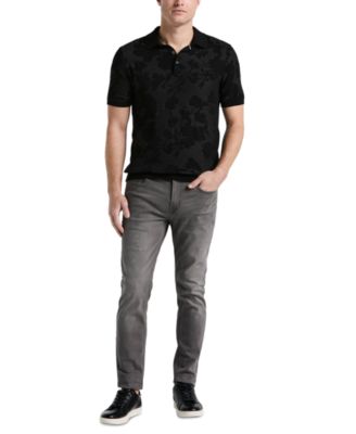 Men's Floral Jacquard Polo Shirt