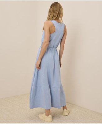 Women's Organic Cotton Relaxed Slub Tank Maxi Dress