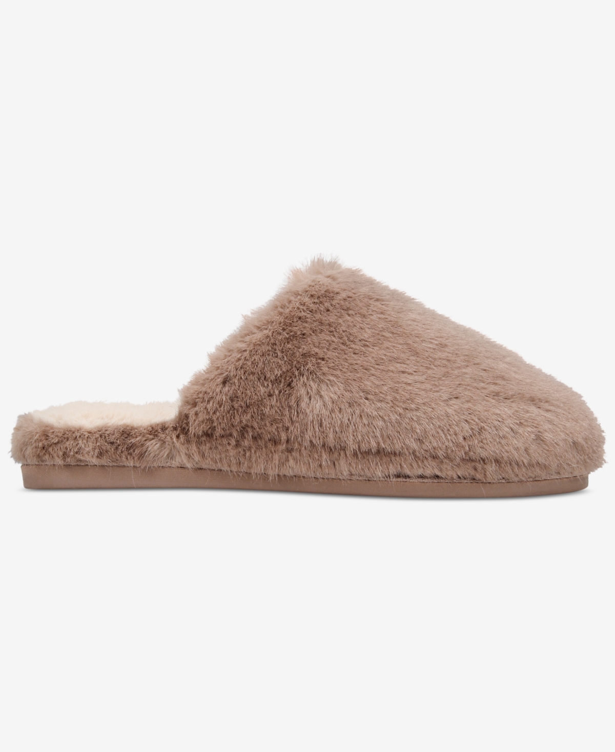 State Of Day Women's Boxed Two-tone Faux-fur Slide Slippers, Macy's Exclusive In Multi