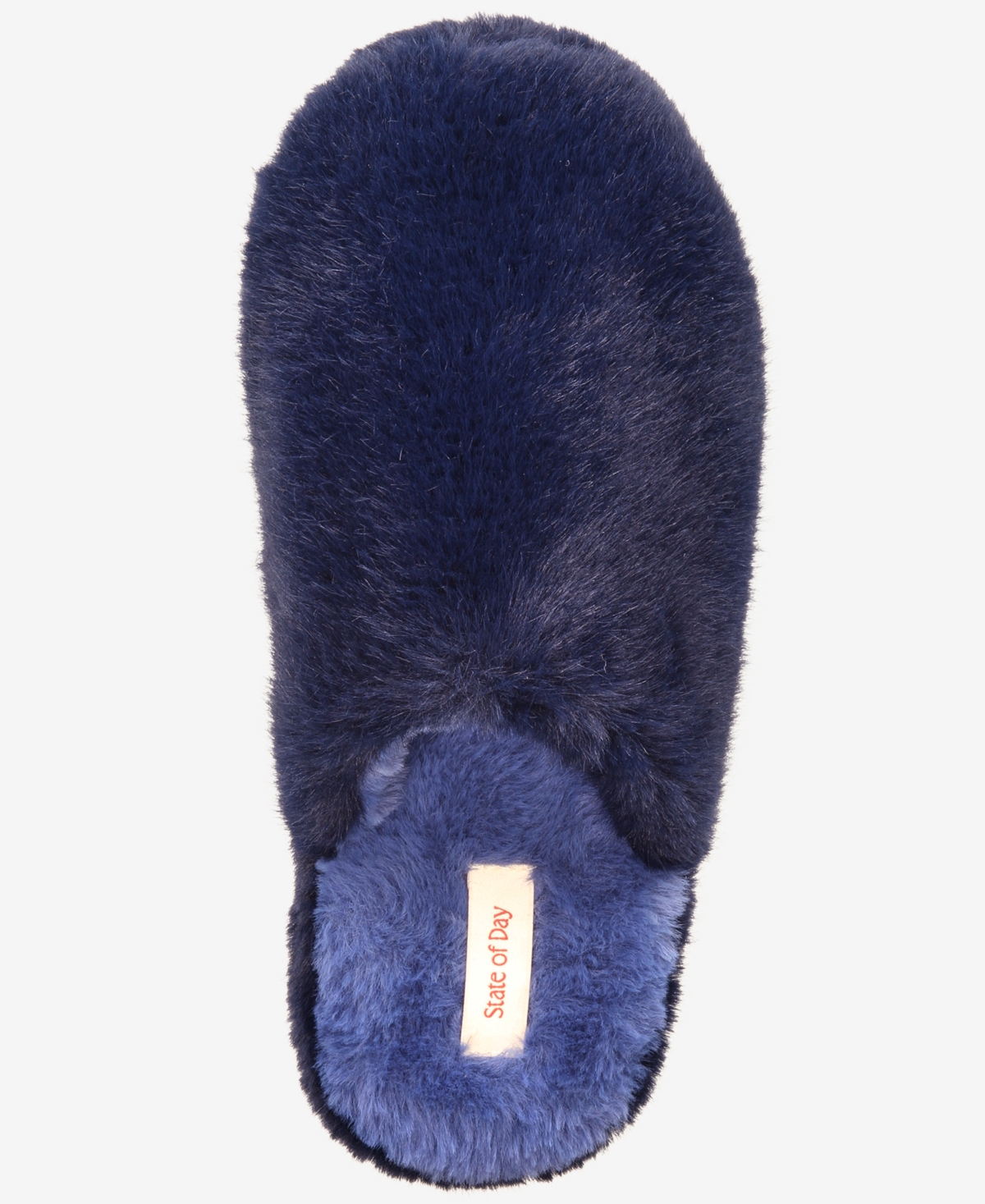 State Of Day Women's Boxed Two-tone Faux-fur Slide Slippers, Macy's Exclusive In Multi