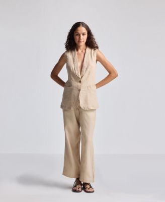 Women's Wide Leg Pants in Hemp