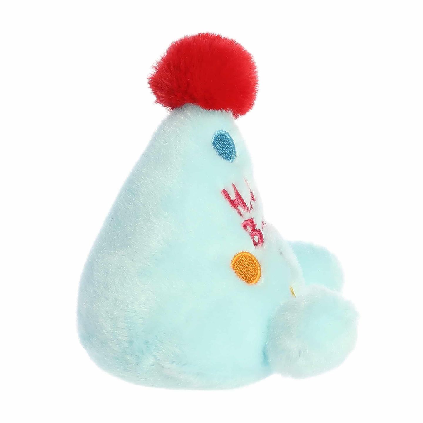 Детская мягкая игрушка Aurora Viva Party Hat Palm Pals Mini 4" Plush, цвет: Синий — фото 4