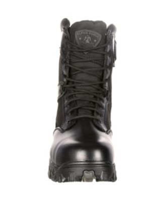 Men's Alpha Force Zipper Waterproof Public Service Boot