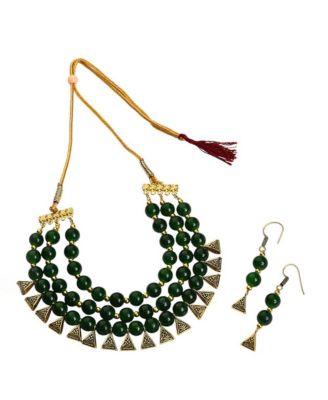 Bead-Layered Jewellery Set