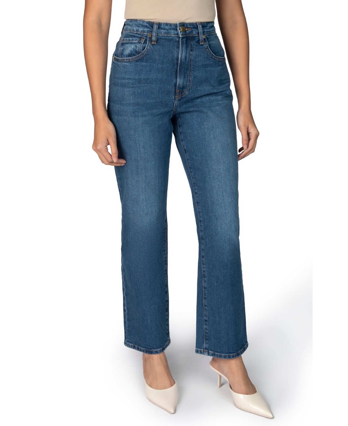 Petite The Kate Straight Leg Jean - Pearl
