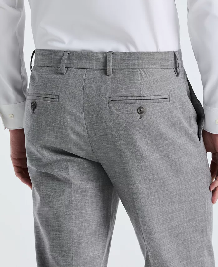 Men's Modern-Fit Sharkskin Dress Pants - thumbnail 7