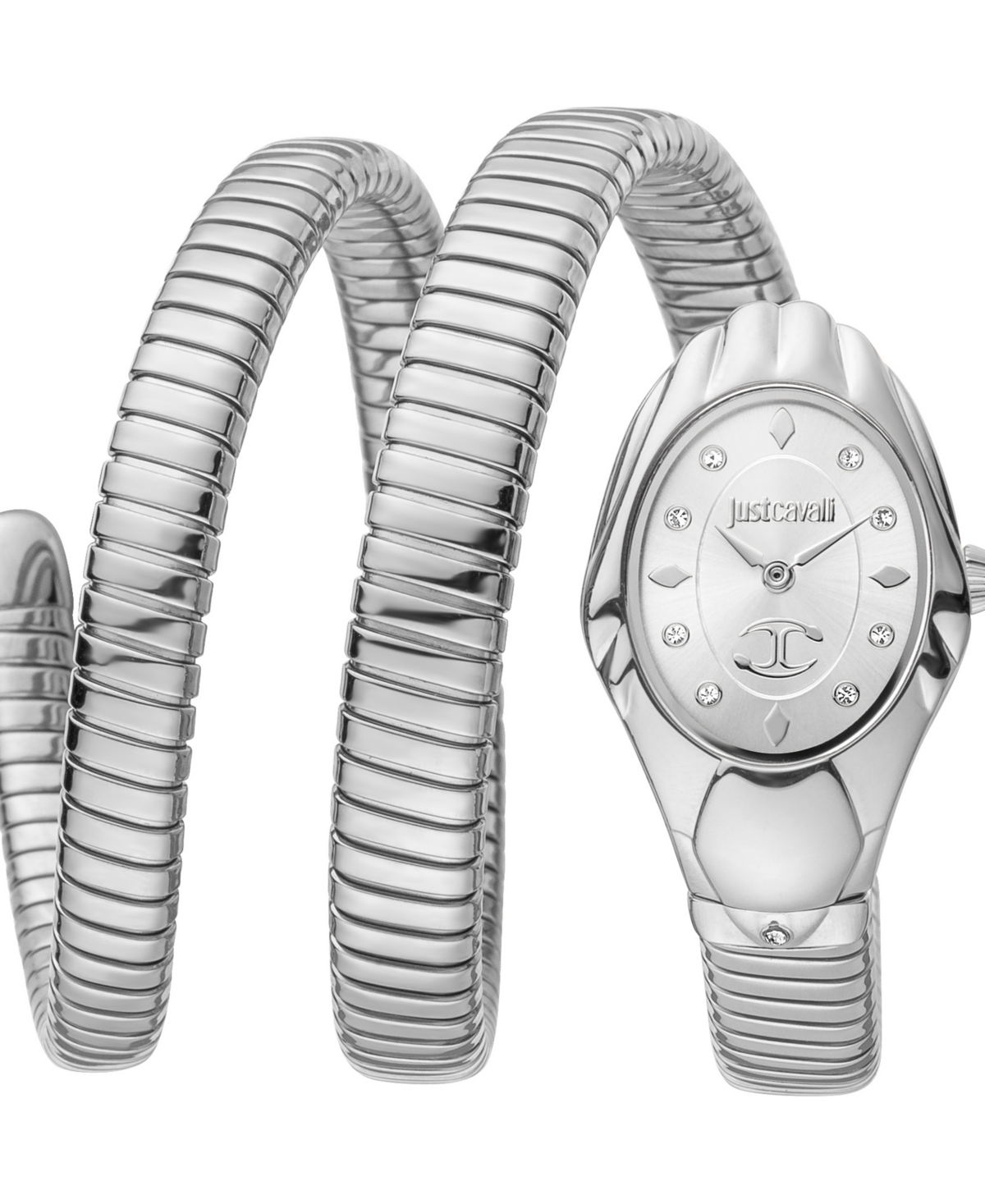 Women's Silver Stainless Steel Bracelet Watch, 35mm - Silver