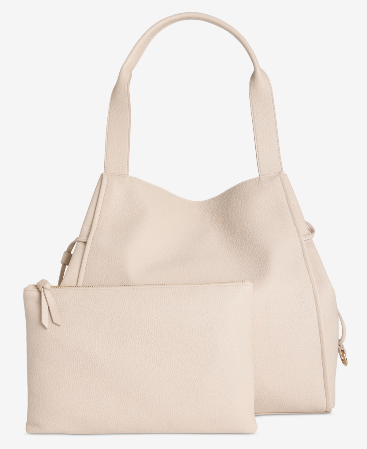 On 34th Jyyll Large Solid Tote With Removable Pouch, Exclusively At Macy's In Pink