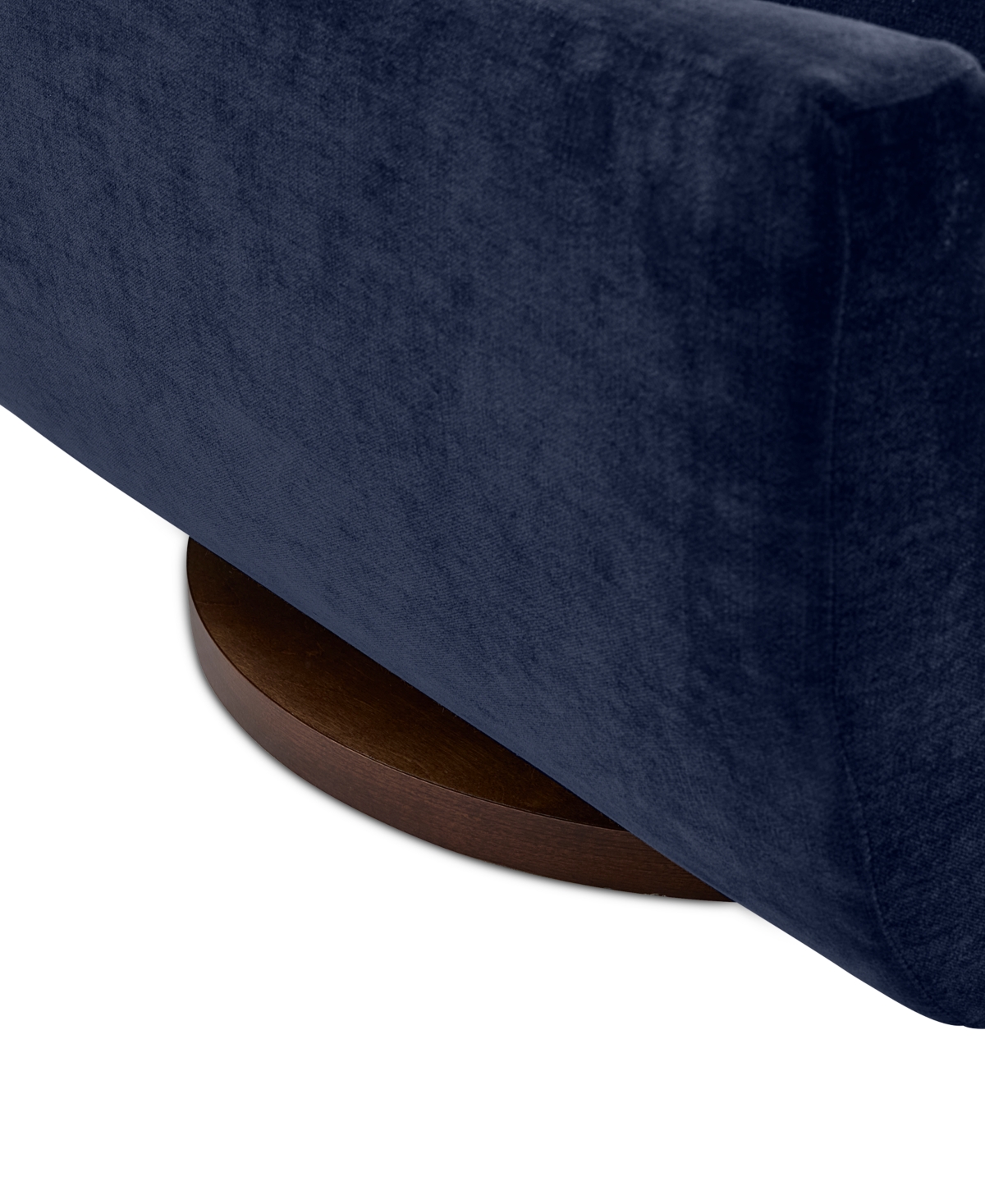 Macy's Brendy Fabric Swivel Chair, Exclusively At  In Blue
