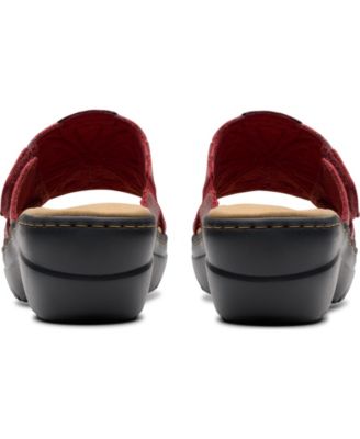 Merliah2 Belle Flower Leather Wedge Sandals