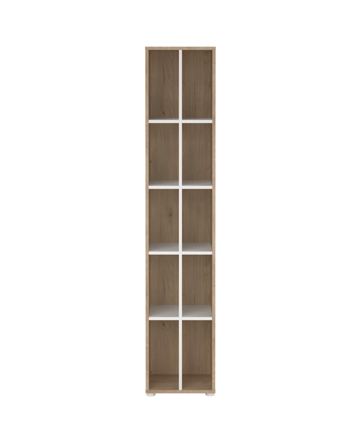 Tvilum 80.59" Wood 10 Shelf Narrow Bookcase