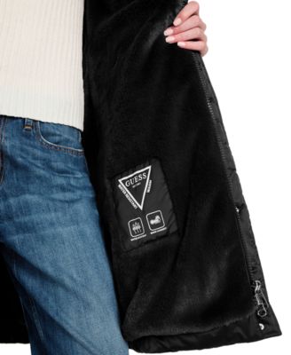 Women's Hooded Faux-Fur-Lined Puffer Coat