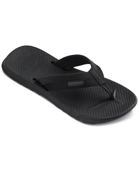 Мужские сандалии Havaianas Track Plus Flip-Flops, цвет: Чёрный