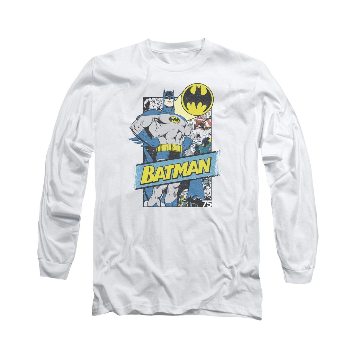 Men's Out Of The Pages Long Sleeve Adult Tee / T-Shirt - White