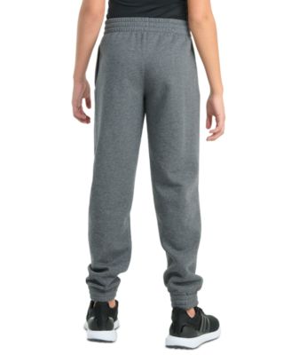 Big Boys Elastic-Waistband Essential Big Logo Fleece Heather Jogger Pants