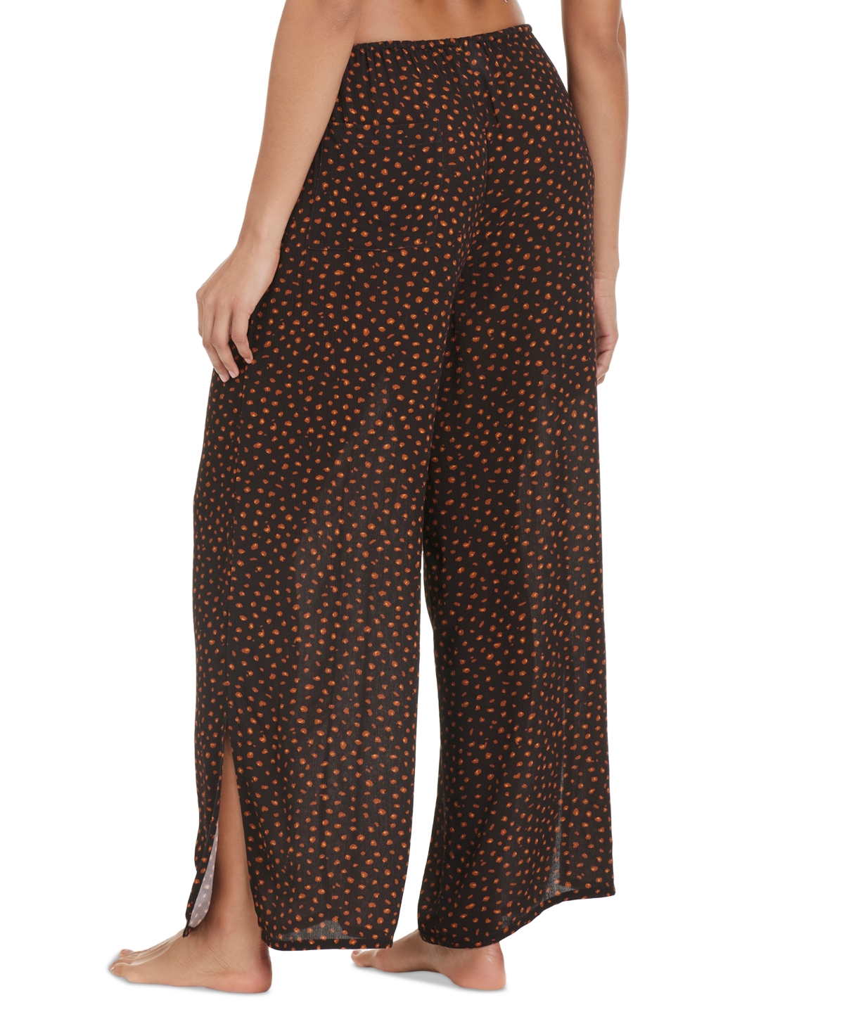 Bar Iii Women's Safari Heat Drawstring Pants Cover-up, Exclusively At Macy's In Brown