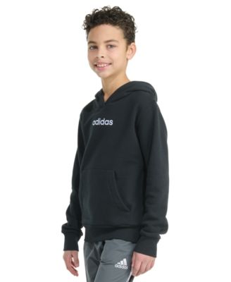 Big Boys Long-Sleeve Essential Linear Embroidered Fleece Pullover Hoodie	