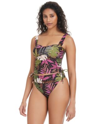 Bar Iii Womens Safari Heat Tankini Top Bottoms Exclusively At Macys In Multi