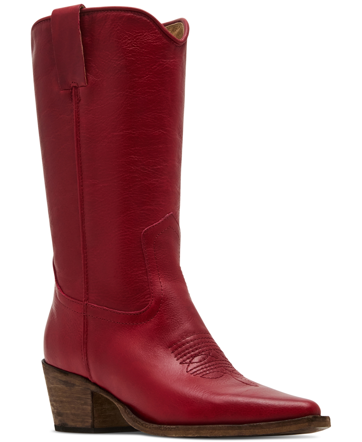 Steve Madden Women's Albany Western Cowboy Boots In Red