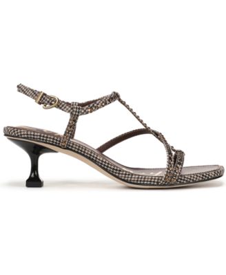 Women's Jaida Glitz Strappy Kitten Dress Sandals