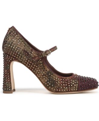 Women's Elora Glitz Blade-Heel Mary-Jane Pumps