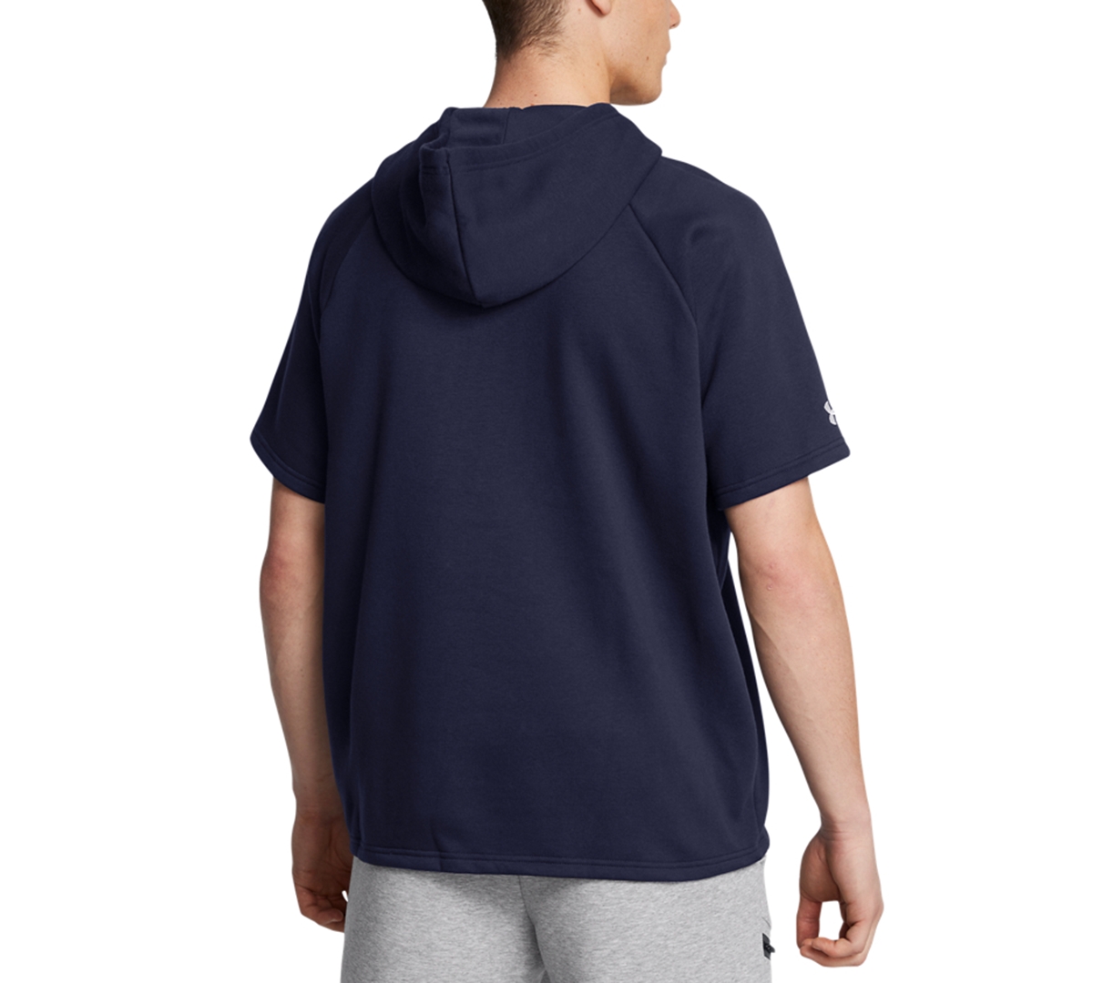 Under Armour Men's Rival Regular-fit Fleece Hooded T-shirt In Blue