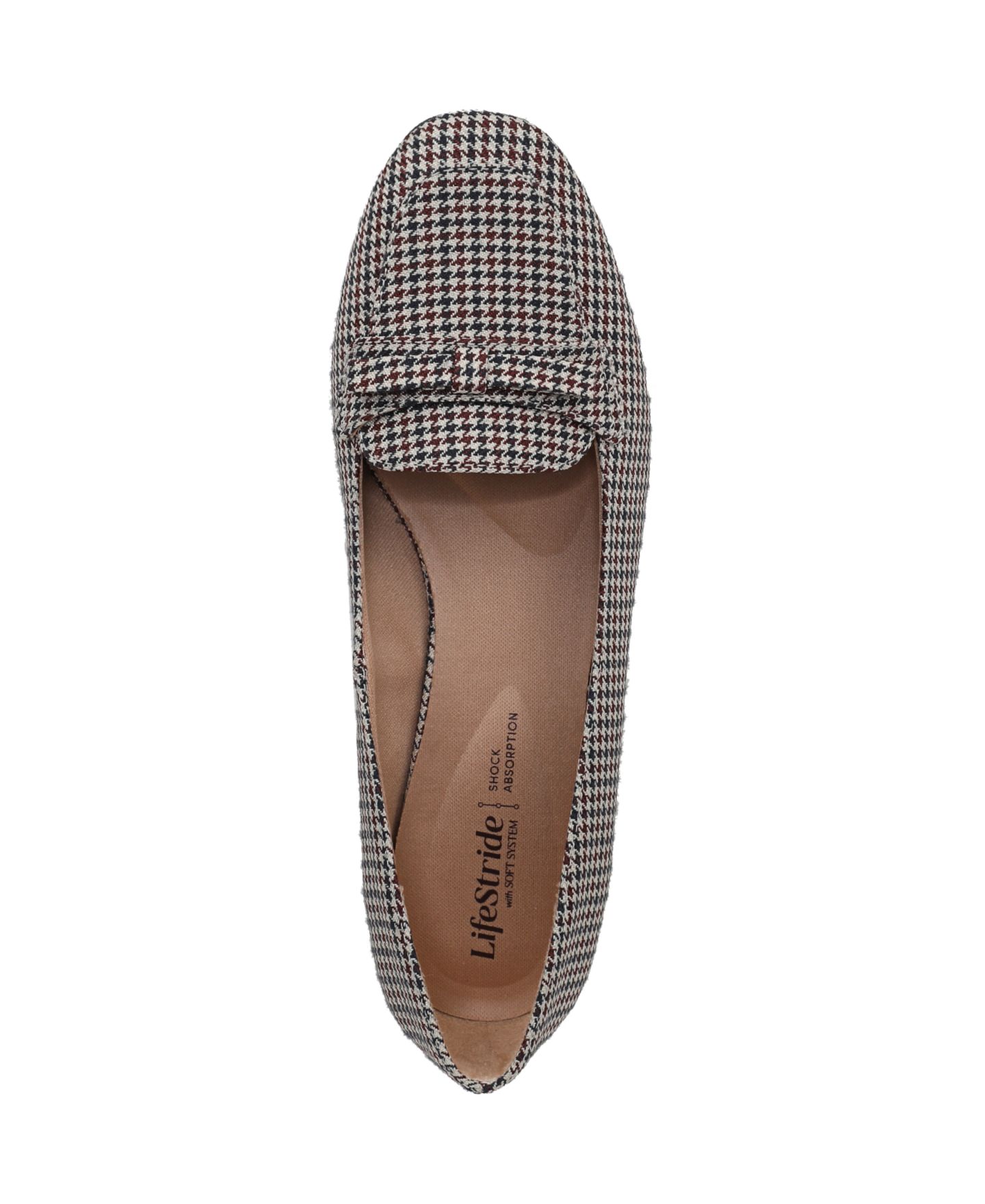Женские туфли LifeStride Claudine Square Toe Block Heel Ballerina Flats, цвет: Бежевый разноцветная гусиная лапка — фото 4