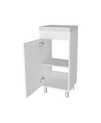 Oracle Bathroom Vanity, Single Door, Two Storage Shelves, Wengue Finish