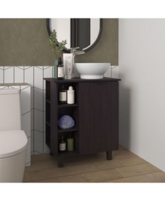 Pinal Bathroom Vanity, Single Door, 8 Storage Shelves