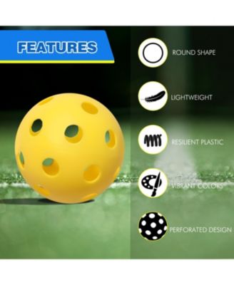 12-Pack Plastic Practice Baseballs, Training Baseballs for All Skill Levels. (Several Colors Available)