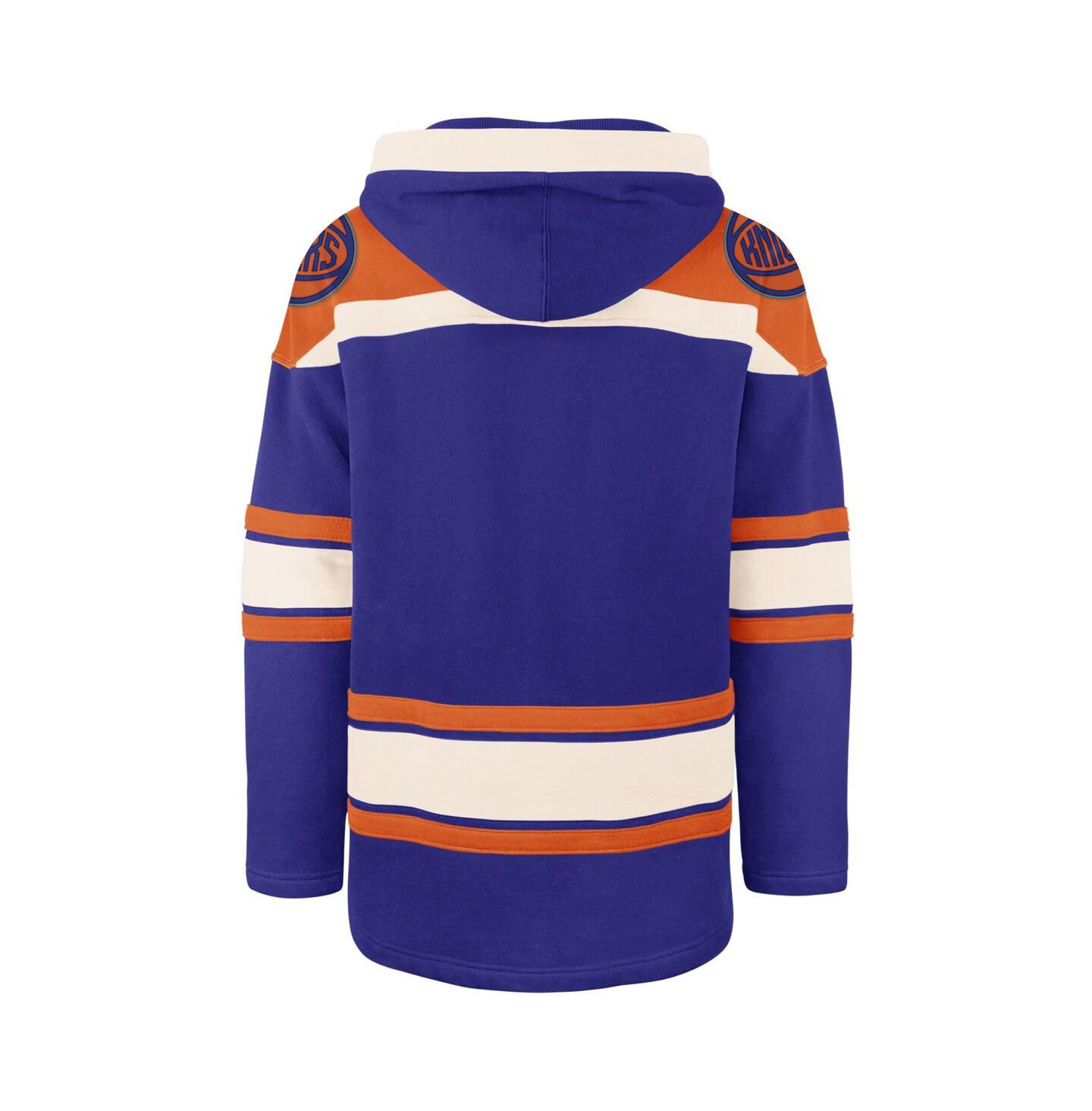 Мужское худи '47 Brand Royal New York Knicks Superior Lacer Pullover — фото 2